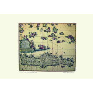 Χάρτης Γκραβούρα Η Νήσος της Κρήτης - Κρήτη N.visscher B 1638