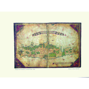 Χάρτης Γκραβούρα Η Νήσος της Κρήτης - Κρήτη  G.sideri 1562