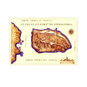 Γκραβούρα : Francesco Bsilicata : Regno di Candia ,Scoglio Et Fortza di