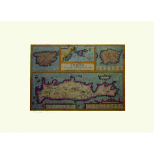 Χάρτης  με Ρολό και Κείμενο Ortelius 1584