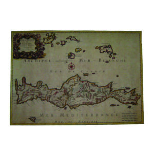 Χάρτης  με Ρολό και Κείμενο Sansow 1658